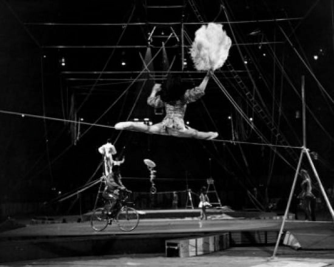 Tightrope walker performing in a circus Canvas Art - (18 x 24)