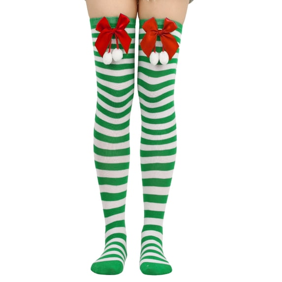 Tights Stockings for Women Socks Christmas Hairball Thigh High Long Over Knee Socks Party s Socks Knee High Long Striped Womens Socks