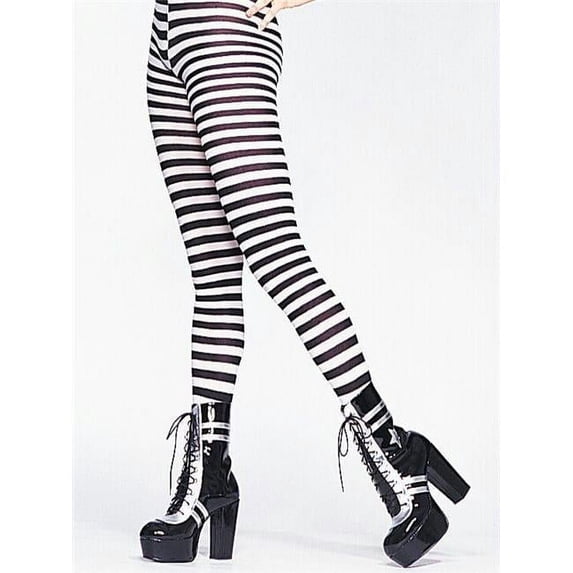 Tights Striped Red White - Red/White
