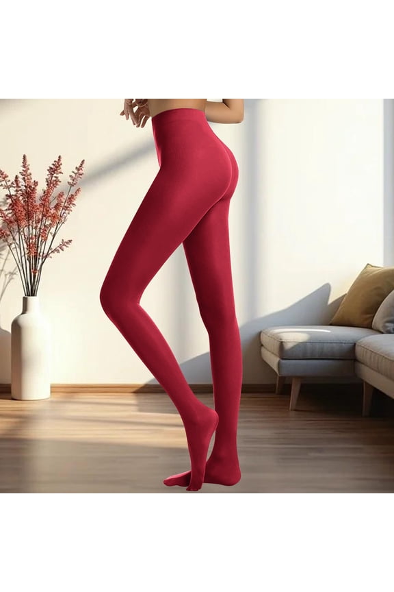 Tights Under $ 10 Wine Semi Opaque Teenagerss Leggings Solid Color Footed Pantyhose Tights