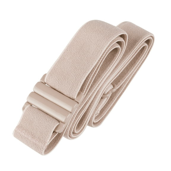Tights Up: Adjustable No Show Elastic Belt With Non Slip Gel Backing- Invisible Belt. Womens Belt - Tan/Nude - FITS USA 00-16