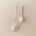 thumbnail image 1 of Tights for Women New Womens Crew Socks Casual Socks Athletic Socks Khaki Free Size, 1 of 9