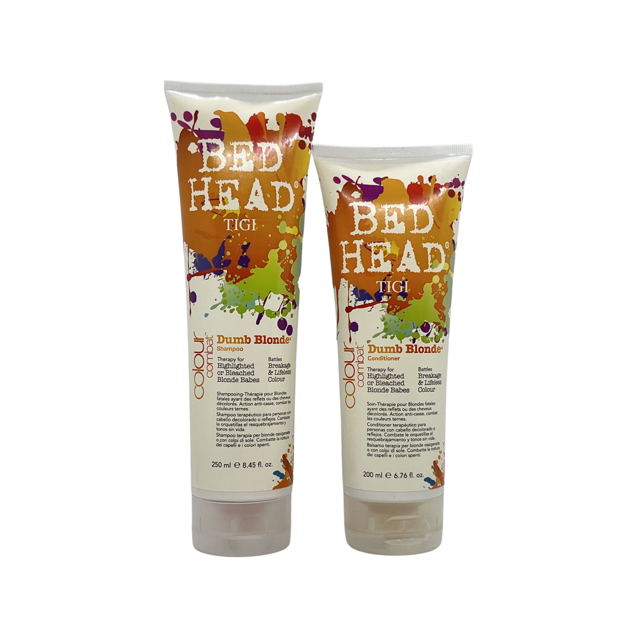 Tigi Bed Head Colour Combat Dumb Blonde Shampoo 8.45 Oz & Conditioner 6.76 Oz Set