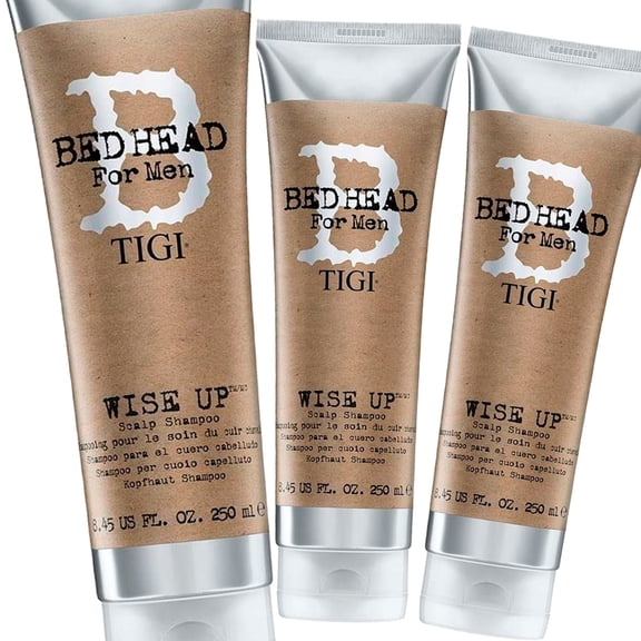 Tigi Bed Head For Men Wise Up Scalp Shampoo 8.45 Oz - Pack of 3