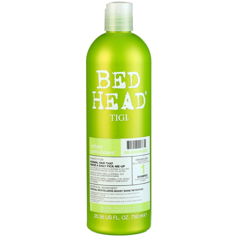 Ja Måne kursiv Tigi Bed Head Re-Energize Strengthening, Shine-Enhancing Shampoo 25.36 Oz -  Walmart.com