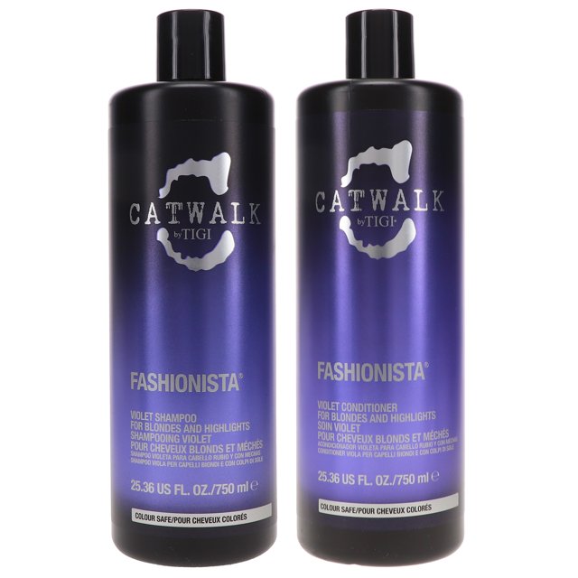 Tigi Catwalk Fashionista Violet Shampoo and Conditioner 750ml 25.36oz