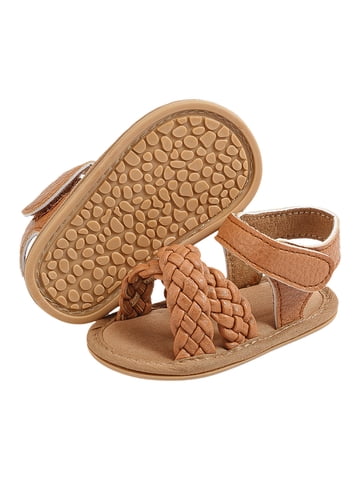 Baby Girl Sandals in Baby Girl Shoes | Brown - Walmart.com