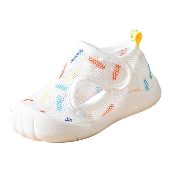 Tigivemen Baby Water Shoes Toddler Girls Sandals Beach Summer Shoe Infant Non Slip Walking Sneakers Beige Size 6.5