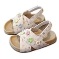 thumbnail image 1 of Tigivemen Flower Girl Dressy Sandal Comfortable Summer Shoes Sweet Kids Toddler Sandals with Soft Sole White Size 7, 1 of 6