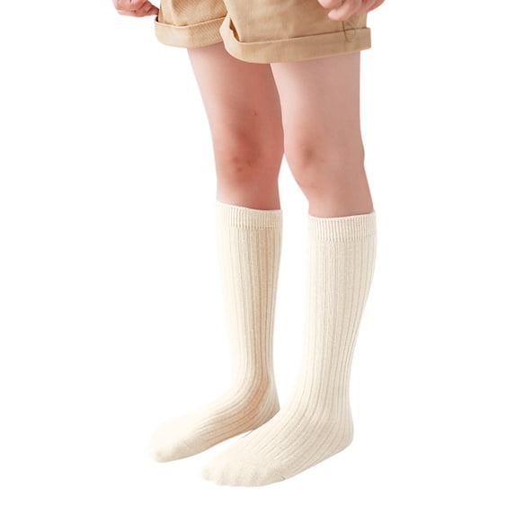 Tigivemen Girls Knee High Socks School Uniform Sock Long Seamless Toe Kids Socks