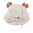 thumbnail image 1 of Tigivemen Infant Sun Hats Summer Bucket Hat Breathable Girl Bonnet Cap Lace Wide Brim Sunhats with Bow Orange Size 3-18 Months, 1 of 3