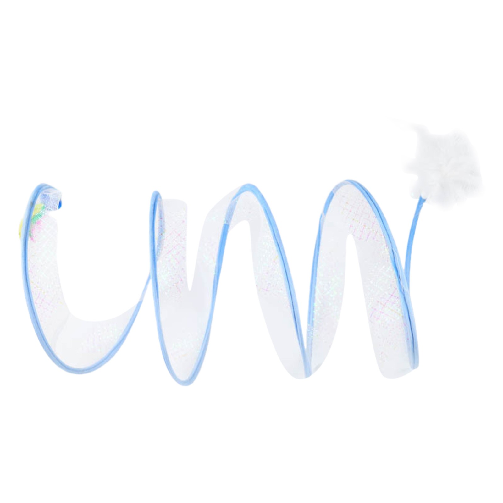 Image showcasing Tigivemen Large Folded Cat Tunnel Spiral Cat Tunnel Toy Self Play Cat ...
