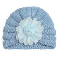 thumbnail image 1 of Tigivemen Newborns Infants Nursery Caps Headwraps Turban Hats with flower for baby girls, 1 of 5