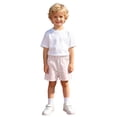 thumbnail image 1 of Tigivemen Striped Gym Shorts for Boys Athletic Basketball Sweatshorts Toddlers Workout Shorts 2-3Y,Pink, 1 of 7