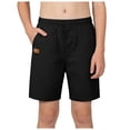 thumbnail image 1 of Tigivemen Summer Boys Shorts Breathable Athletic Running Sweatshorts Teens Workout Short 9-10Y,Black, 1 of 5