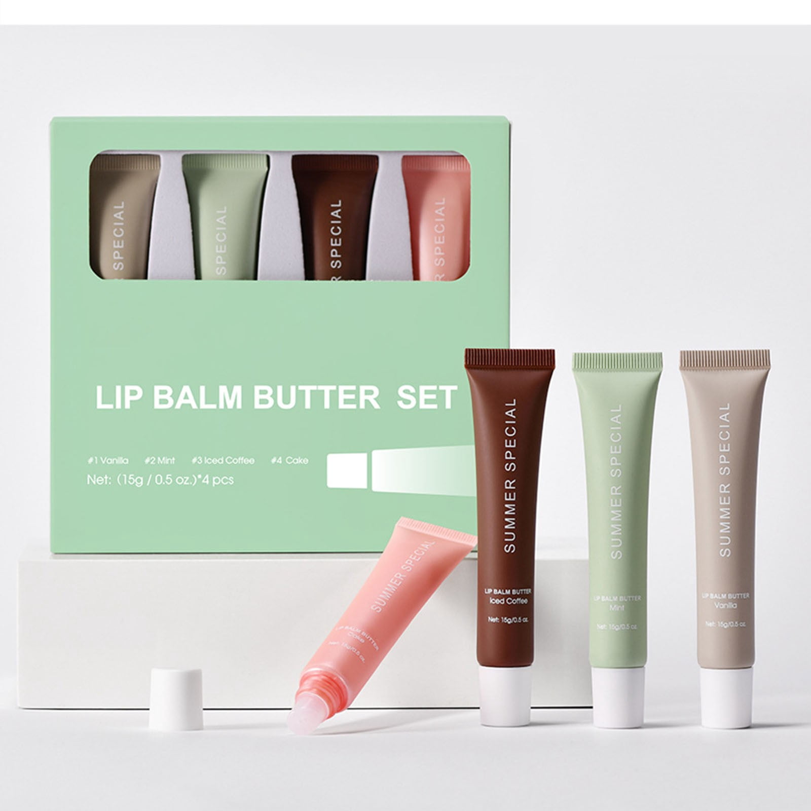 Summer Special Lip Butter Balm – Ultra-Hydrating & Nourishing With Shea Butter & Olive Oil, Soothing Dry Lips – #5 Pink Guava, 1 Tube 4 thumbnail image