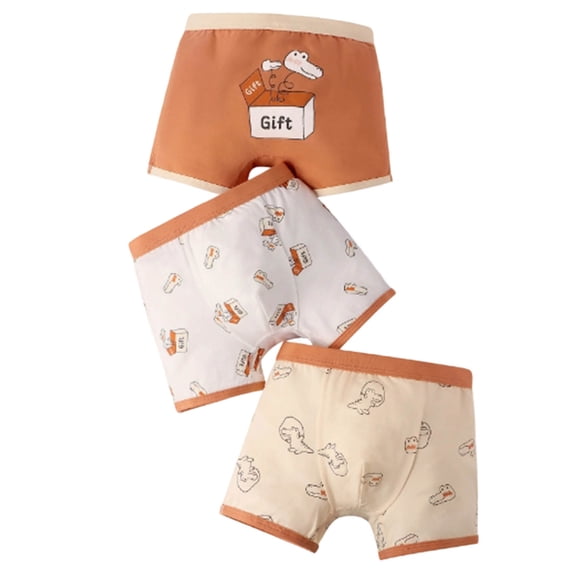 Tigivemen Training Underwear for Boys Soft Cotton Dinosaur Truck Toddler Boxer Briefs Panties Size 5-6Y Ears