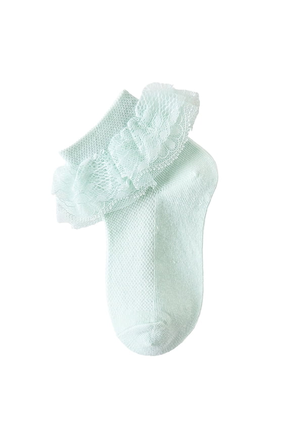 cotton dance ruffle socks for toddler girls fashion Tutu Socks with Lace Frilly