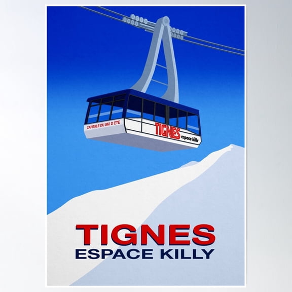 Tignes Poster Wall Art, Modern Wall Decor, 24x36 UNFRAMED
