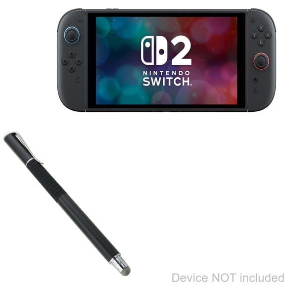 Tigology Stylus Pen for Switch, Switch 2, Disc and Fiber Tip 2-in-1 Stylus Pen for Android Tablets, Black