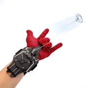 Tigozz Web Shooter Wrist Toy for Kids, USB Rechargeable Rope Launcher with Suction Cup, Auto Reel, Glove and Accessories for Role Play, Black