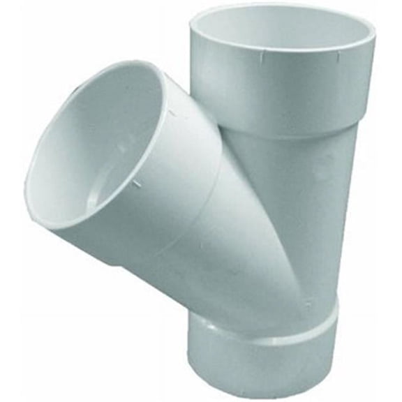 Tigre 36-2065 Schedule 40 PVC Pipe Fittings, Wye, 3 In., Hub x Hub x Hub - Quantity 1