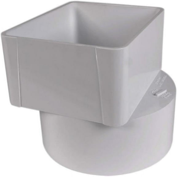 Tigre PVC Sewer & Drain Downspout Adapter, 3 x 4 x 4-In.