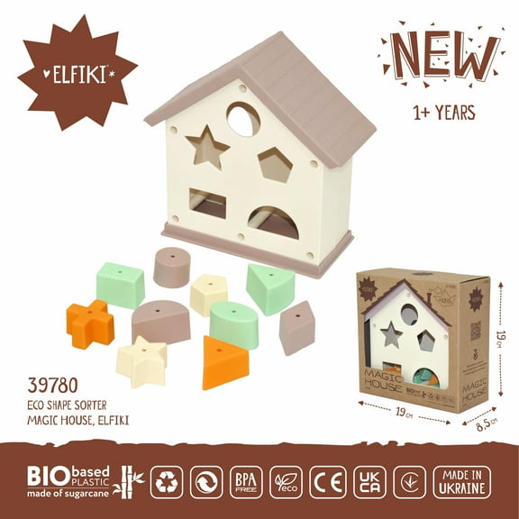 Tigres ECO Sorter Toy "Magic House"
