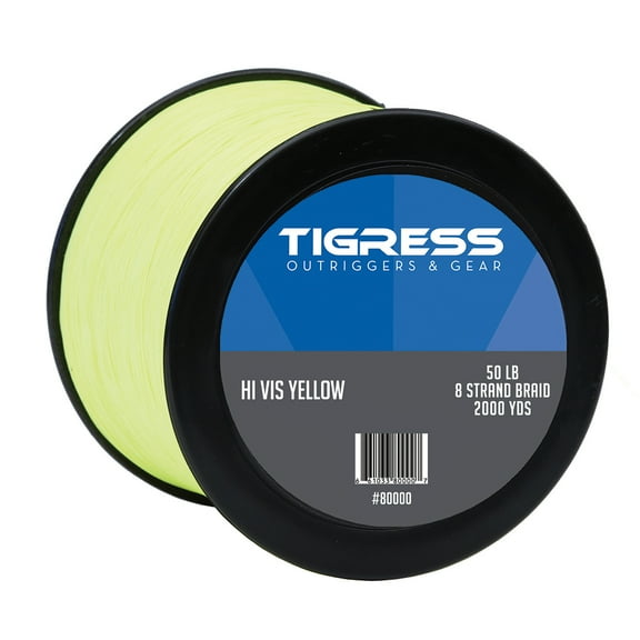 Tigress High- Visibility 50lb Kite Braid - Yellow [80000]
