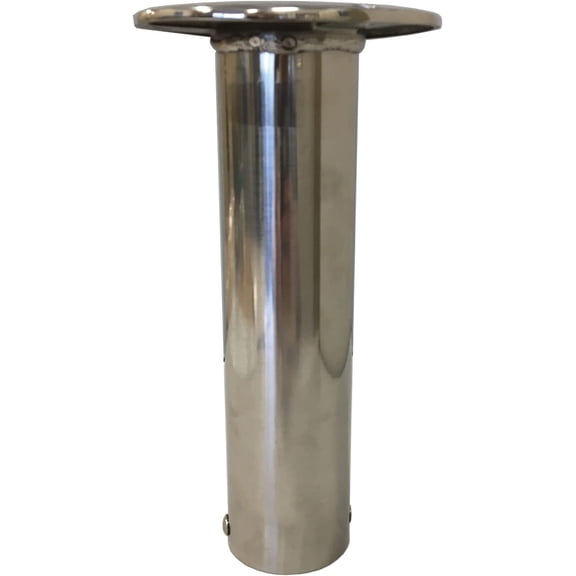 Tigress Economy Stainless Steel Gunnel Mount Rod Holder - 0 Angle, Durable and Corrosion-Resistant