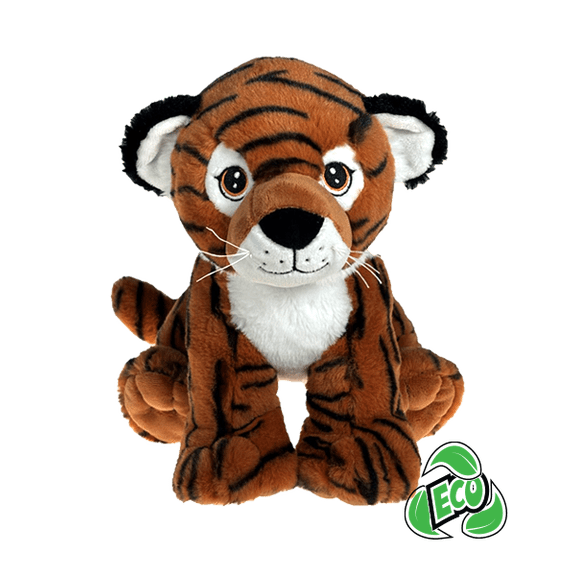 Tigris the Tiger Eco 8 Inch Plush Stuffed Animal, Sustainable Safari Wildlife Toy