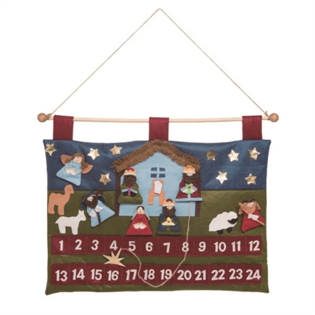 Tii Collections 1Pack Felt Nativity Advent Calendar