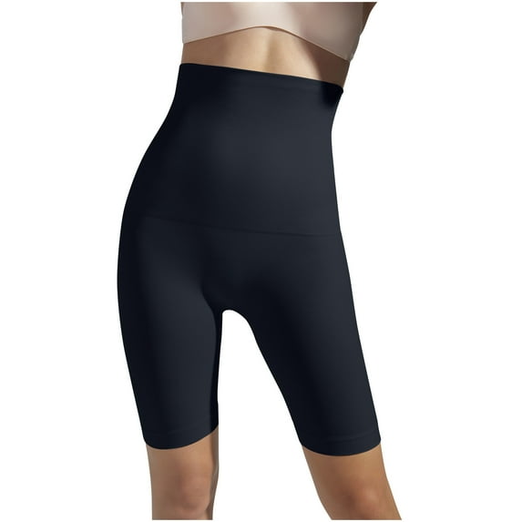 Tii.MM Shapewear for Women High Waisted Comfy Knee Length Body Shaper Shorts Skinny Thigh Slim Shapewear