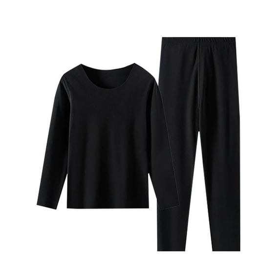 Tii.MM Women's 2 Piece Thermal Underwear Set Soft Fleece Lined Warm Long Sleeve Tops and Bottom Pajama Outfits