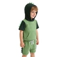 thumbnail image 1 of Tiijoy Baby Boys Outfits Dinosaur Short Sleeve Hoodie T-Shirt Shorts Set, Sizes 6M-4T, 1 of 3