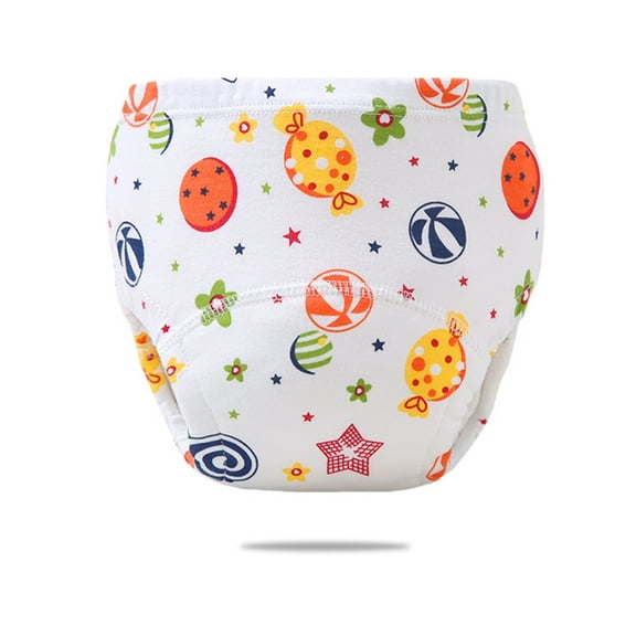 Tiijoy Baby Cotton Leakproof Diaper Panty Cartoon Print Comfortable Underwear, Sizes 12-24