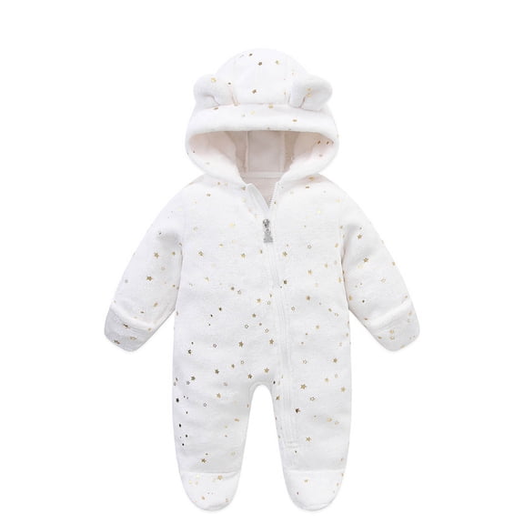 Tiijoy Baby Jumpsuit One-Piece Footies Long Sleeve Sleeper Onesies, Sizes 0-3M