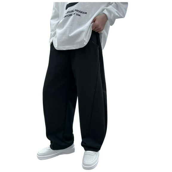 Tiijoy Big Boys Baggy Drawstring Sweatpants Active Joggers Straight Leg Sports Pants