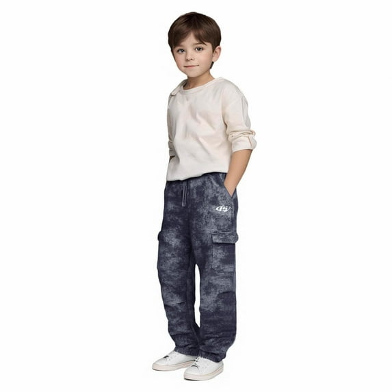 Tiijoy Big Boys Casual Cargo Pants Loose Fit Straight Leg Sports Pants, Sizes 8-9