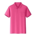 thumbnail image 1 of Tiijoy Big Boys Casual Polo Shirt Solid Color Short Sleeve Everyday Polos with Pocket, 1 of 2