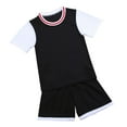 thumbnail image 1 of Tiijoy Big Boys Clothes Outfits Athletic Tracksuit Basketball Sports Short Sleeve T Shirt Shorts Set, Sizes 9-12, 1 of 3