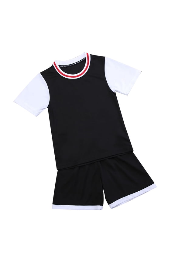 Big Boys Clothes Outfits Athletic Tracksuit Basketball Sports Short Sleeve T Shirt Shorts Set, Sizes 9-12