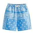 thumbnail image 1 of Tiijoy Big Boys Ethnic Beach Active Shorts Stretch Breathable Drawstring Casual Shorts, 1 of 2