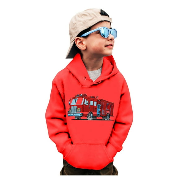 Tiijoy Big Boys Hoodie Graphic Print Hooded Sweatshirt with Pocket, Sizes 9-10