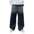 thumbnail image 1 of Tiijoy Big Boys' Jeans Elastic Waist Relaxed Fit Straight Leg Denim Pants, Sizes 5-14, 1 of 6