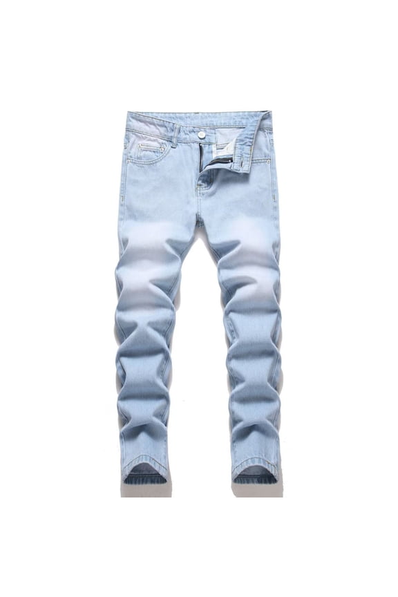 Big Boys Skinny Fit Jeans Casual Stretch Straight Leg Denim Pants, Sizes 5-16