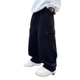 thumbnail image 1 of Tiijoy Big Boys Sweatpants Loose Fit Straight Leg Cargo Pants Casual Trousers, Sizes 8-9, 1 of 7