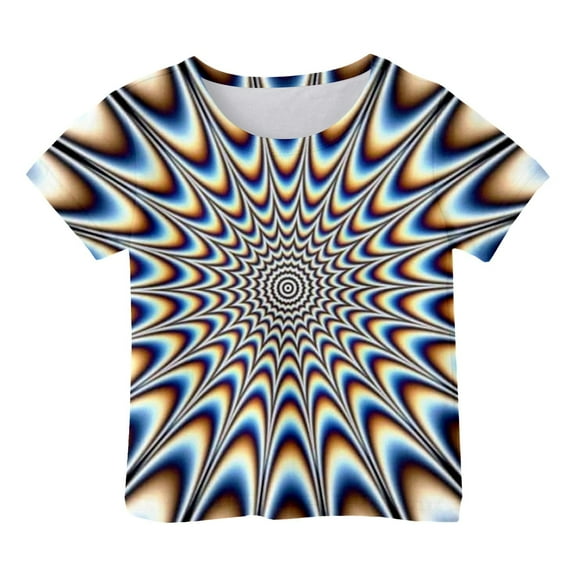 Tiijoy Big Boys T-Shirt 3D Print Short Sleeve Crew Neck T Shirt Trendy Tee, Sizes 12-13