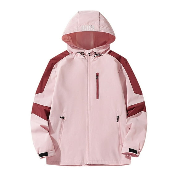 Tiijoy Big Boys Windbreaker Lightweight Hooded Jacket Zip Up Coat Outerwear, Sizes 10-12
