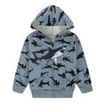 thumbnail image 1 of Tiijoy Big Boys Zip Up Hoodie Cartoon Print Fleece Hooded Sweatshirt, Sizes 9-10, 1 of 2